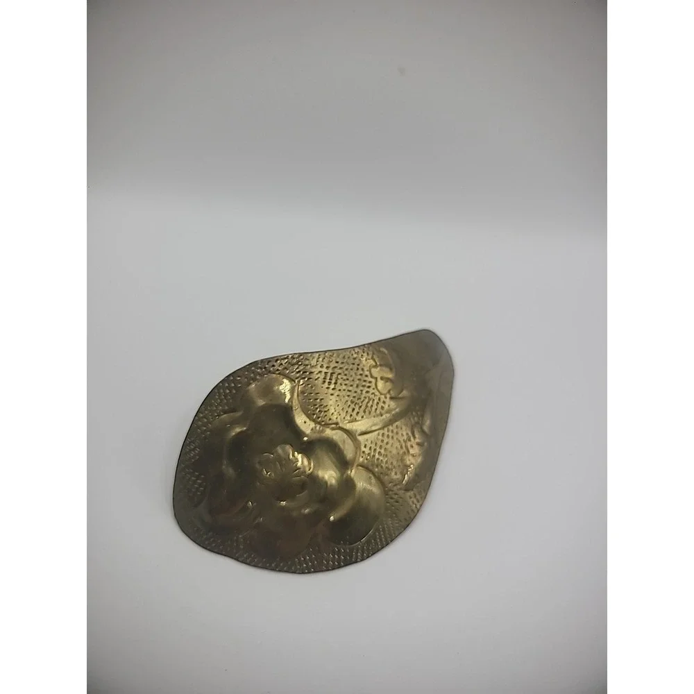 Vintage Pier 1 Brass Napkin Holder Flower Home Decor Lot of 1
